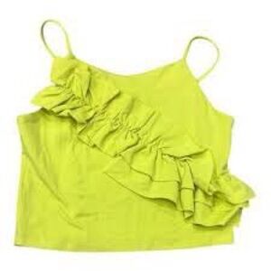 Habitual Lime Green Ruffle Camisole